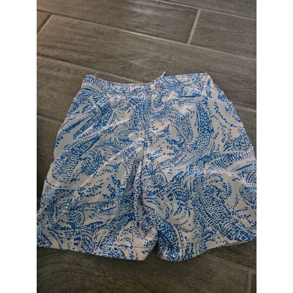 Lot‎ of Lilly Pulitzer Boys Capri Swim Trunks Blue White Size Large - Picture 4 of 7